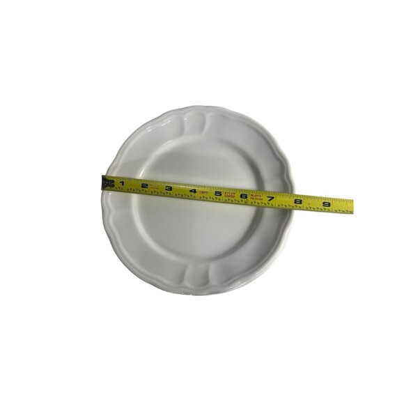 VTG Epoch Baroque White Salad Plate E800 Set Of 7 - 7 5/8” Diameter-Discontinued - Picture 6 of 9